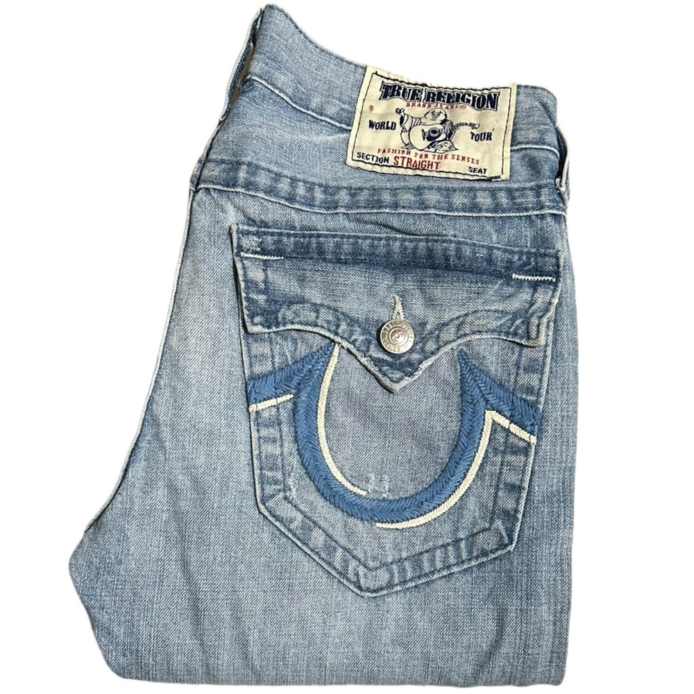 True Religion Light Blue Straight Men's Jeans